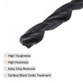 Uxcell 6542 High Speed Steel Straight Shank Twist Jobber Drill Bit Fully Ground Black Oxide Bits 8 2mm Diameter 115mm Total