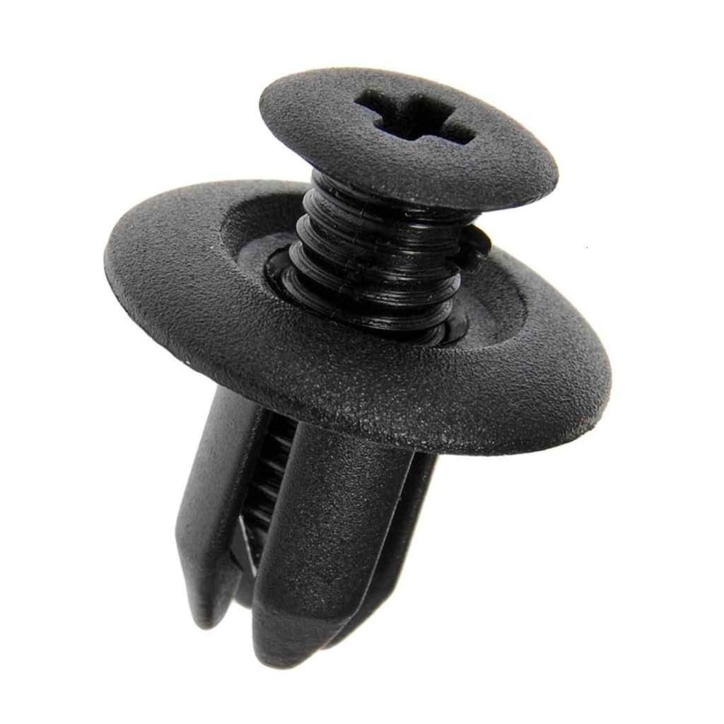 Bumper Retainers For Mazda Protege5 22 2003 Black Nylon Screw Rivets Fastener 0 4 In Face Diameter 0 3 Hole 86590 28000