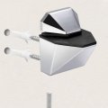 Uxcell Glass Shelf Bracket Wall Mount Adjustable Zinc Alloy Bright Chrome Clamp For 3-23mm Thickness 4pcs