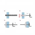 Uxcell 5 16-inch X 3-inch Male Thread Spring Loaded Hollow Wall Round Head Toggle Bolt 5pcs