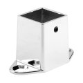 Square Post Shoe 656-9297 For Restroom Stall Partitions 1 25 In Cast Zamak Construction Chrome Plated Single Pack 