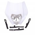 White 12v 35w Motorcycle Halogen Headlight Indicator Fairing Lampshade For Dirt Bike Motor Pocket 