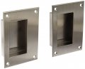 Rockwood 94btb 32d Stainless Steel Flush Pull Set 3-1 2 Width X 5 Height 1-3 4 Depth Satin Finish 