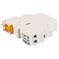 Baomain Manual Household Ac Contactor Hc1-25m5a Normally Open 2no 2 Pole 50 60hz Modular Circuit Control 35mm Din Rail 24v 2 No