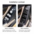 4pcs 52127-06050 Driver Window Switch Button Cap Replacement For 2009-2016 Mercedes-benz E-klasse Cabriolet A207 E200 E220 E250