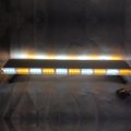 Sallurmose 47 88 Amber White Emergency Light Bar Double Side Flashing High Intensity Warning Flash Strobe For Safety 