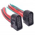 Headlight Wiring Pigtail Connector Plug 10pin Hid Xenon 1j0973735 1j0 973 735 2 Pieces For Audi Vw A3 A4 S4 A5 S5 A6 S6 A8 Q3 