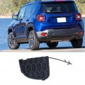 Tow Hook Cover Fydun Rear Bumper Eye Cap 735645726 5vw91lxhaa Black Replacement For Jeep Renegade 2015-2020