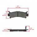 Caltric Front Brake Pads Compatible With Honda Pioneer 1000 Sxs1000m3 2016-2022 1000-5 Sxs1000m5 06452-hl4-a01