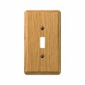 Amertac 901tl 1 Toggle Light Oak Solid Wood Wallplate 