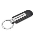Dodge Durango Black Pu Leather Strap Silver Metal Bar Key Chain Official Licensed