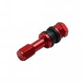 Uxcell 4pcs Aluminum Alloy Straight Valve Stem Vacuum Tire Extension Extenders Adapter For Car Motorcycle Red