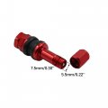 Uxcell 4pcs Aluminum Alloy Straight Valve Stem Vacuum Tire Extension Extenders Adapter For Car Motorcycle Red