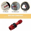 Uxcell 4pcs Aluminum Alloy Straight Valve Stem Vacuum Tire Extension Extenders Adapter For Car Motorcycle Red