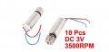 Uxcell 3500rpm 2 Wires Miniature Micro Vibrating Vibration Motor Dc3v 10pcs