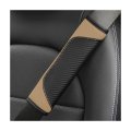 Car Seat Belt Cover 2 Pack Carbon Fiber Leather Shoulder Strap Pads Breathable Safety Harness Protector For Neck And Universal 