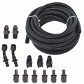 Waltyotur 6an 25 Feet 3 8 Complete Ls Fuel Injection Line Fitting Adapter Kit W 13pcs Push Lock Swivel Hose Ends