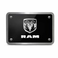 Ipick Image Made For Ram Logo Uv Graphic Black Billet Aluminum 2 Inch Tow Hitch Cover
