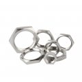 Sineky 5pcs Lot 304 Stainless Steel Hex Lock Nut Pipe Fitting M8 M10 M12 M14 M16 M18 M20 M22 M24 M25- M40 Pitch 1mm 1 5mm