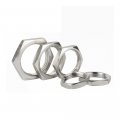 Sineky 5pcs Lot 304 Stainless Steel Hex Lock Nut Pipe Fitting M8 M10 M12 M14 M16 M18 M20 M22 M24 M25- M40 Pitch 1mm 1 5mm