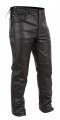 First Mfg Co Baron Men S Motorcycle Biker Riding Black Leather Pants Size 32 Side Lacing Detail Zipper Down The Legs 