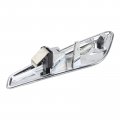 Autokay Left Driver Side Fender Chrome Emblem Moulding For Bmw X3 F25 X4 F26 2015-2017 Front Finisher Trim 51117338569