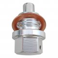 M14 X 1 5 Aluminum Oil Drain Plug Sump Nut Bolt With Copper Gasket Crush Washer Fit For Most Ford Gm Acura Hyundai Kia
