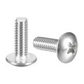 10-24 X 5 8 Truss Head Phillips Machine Screws Full Thread Drive 304 Stainless Steel 18-8 Quantity 100 