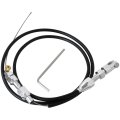 36 Stainless Braided Throttle Cable Kit Adjustable Accelerator Assembly For 97-07 Chevrolet Chevy Ls1 Engine 4 8l 5 3l 7l 6 0l 