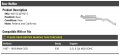 Rear Muffler Compatible With 1987-1993 Bmw 325i E30 2 5l 6-cylinder M20 Sohc