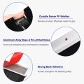 Door Brush Bottom Sweep H Shape Aluminum Alloy Base With 0 8 In Pp For Home Anddustrial Use 47 In Length Silver