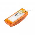 Astra Depot 8pcs Amber 21-led Rectangle Side Marker Clearance Signal Light Truck Trailer Rv Bus Lorry 12v