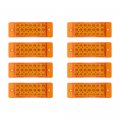 Astra Depot 8pcs Amber 21-led Rectangle Side Marker Clearance Signal Light Truck Trailer Rv Bus Lorry 12v
