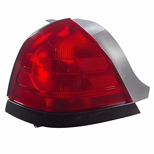 2000-2009 Ford Crown Victoria Driver Side Replacement Taillight Rear Lamp Fo2800160 00-02 Fits With Factory 2 Bulb Tail Lights
