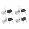 Uxcell Cabinet Drawer Cam Lock 136 Cylinder Length With No 1 Fits On 1 2 Max Thickness Panel Keyed Alike Zinc Alloy Secure File