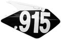 Factory Effex 03-0200 White 5 Pro Number Graphic 
