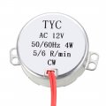 Uxcell Electric Synchron Motor Turntable Synchronous Ac12v 5-6rpm 50-60 Hz 4w Cw Direction For Hand-made Model Or Guide