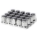 Circuit Performance 7 16 Chrome Closed End Bulge Acorn Lug Nuts Cone Seat Forged Steel 20 Pieces 