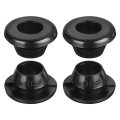 20pcs Rubber Grommets 10mm Mount Dia For 8mm Id Hole Plugs Wiring Firewall Cable Wire Protecting Black