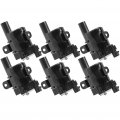 6pcs Ignition Coils Uf262 For Buick Rainier 2004 5 3l V8 Cadillac Escalade 2002-2006 6 0l And Chevrolet Silverado 00 1999-2006 