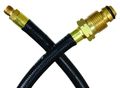 07-30635 24 In Pigtail Pol End Rubber Hose For Lp Gas Tank Rv And Barbecue Use Black 