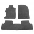 Freemotor802 For 2006-2011 Honda Civic Floor Mats Gray Nylon Car Carpets 3-pc Set 