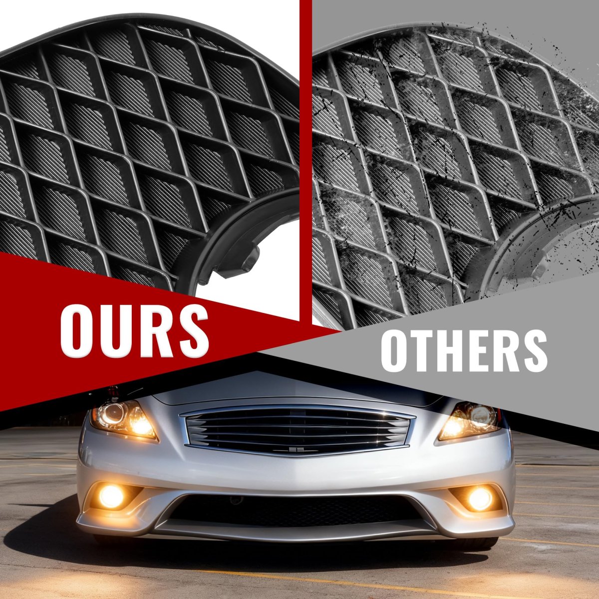 Left Fog Light Bezel For 2009 2013 Infiniti G25 G37 Q40 Driver Side Lh Textured Black Lamp Cover Trim Panel Replacement