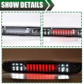 G-plus Led Third Brake Light Compatible With 07-14 Chevy Silverado Gmc Sierra 3rd Bar Cargo Type I Smoky Lens Chrome Housing