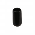 Uxcell 200pcs 6mm Inner Dia Pvc Flexible Vinyl End Cap Screw Thread Protector Black