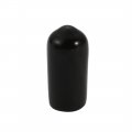 Uxcell 200pcs 6mm Inner Dia Pvc Flexible Vinyl End Cap Screw Thread Protector Black
