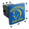 Southeastern Oklahoma State University Savage Storm Logo Tow Trailer Hitch Cover Plug Insert 2