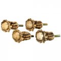 Black Forest Da Cor Antler Crown Cabinet Knobs Set Of 4 