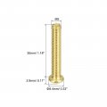 Uxcell Brass Machine Screws M5x30mm Phillips Pan Head Fastener Bolts For Furniture Office Equipment Electronics 20pcs
