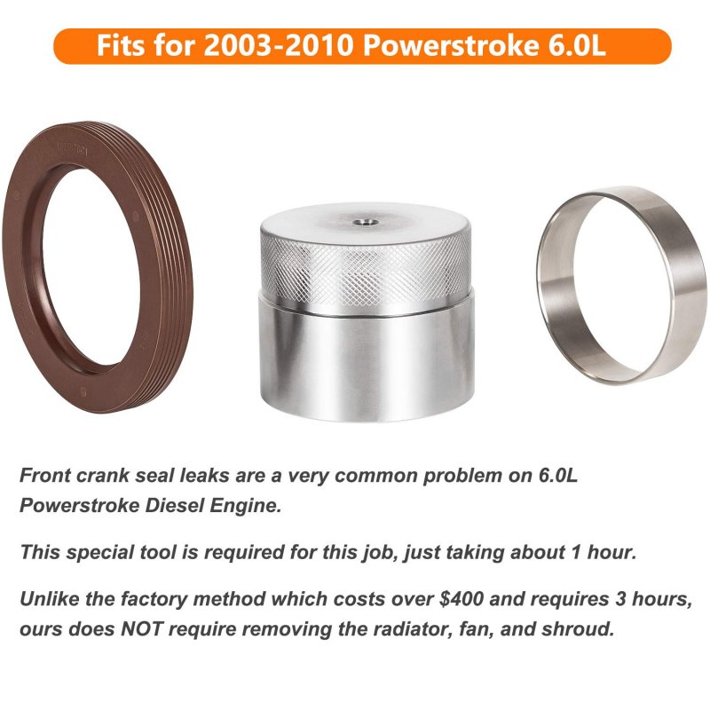 Bonbo Front Crank Wear Sleeve Installer Kit Replaces 303-761 For 03-10 Powerstroke 6 0l Crankshaft Seal Ring
